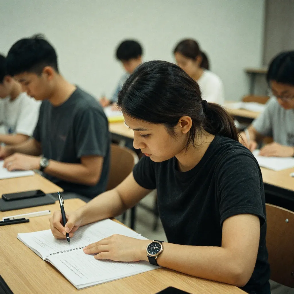 Desk and hallway layout with clear partitions
