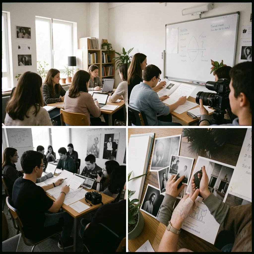 Light strip lines representing feedback channels